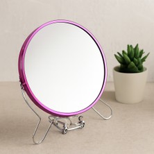 Str Store 6 Inç Yuvarlak Metal Ayaklı Makyaj Aynası - Çift Yönlü Büyüteçli