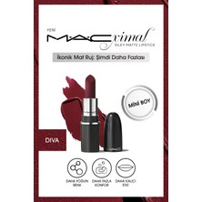 M.a.c Macximal Mini Mac Silky Matte Lipstick - Diva 1.8g