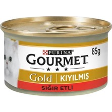 Melonika Purina Gourmet Gold Kıyılmış Sığır Etli Kedi Konservesi 85 gr Clz