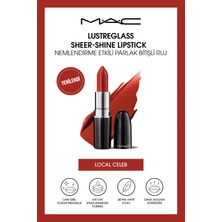 M.a.c Lustreglass Sheer-Shine Kolay Uygulanan Parlak Bitişli Ruj - Local Celeb 3g