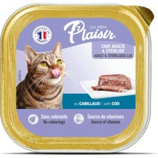 Melonika Plaisir Morina Lı Pate Kısırlaştırılmış ve Yetişkin Kedi Yaş Sı 100 gr Clz