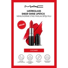 M.a.c Lustreglass Sheer-Shine Lipstick - Nemlendirme Etkili Parlak Bitişli Ruj - Cockney