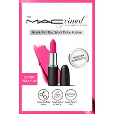 M.a.c M·a·cxımal Silky Matte Lipstick Nemlendirme Etkili Yoğun Renk Sağlayan Ruj - Candy Yum Yum