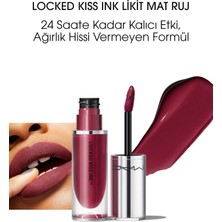 M.a.c Locked Kiss Ink 24HR Likit Mat Ruj - Vixen - 4ml - 773602646128..MAC_