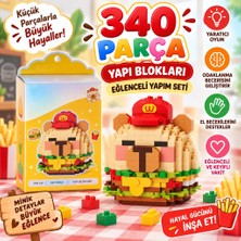 Uravas Store Eğlenceli Hamburger Parça Block Oyuncak Seti