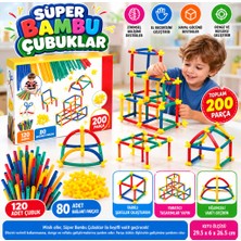 Str Store 03461 Süper Bambu Çubuklar 200 Parça