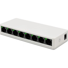 Uravas Store 8 Portlu Ethernet Switch 10 100 Mbps Beyaz Renkli