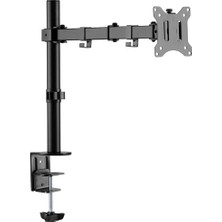 Str Store Dıgıtus Monitör Tutucu - Masa Kelepçesi - 1 Monitör - 32 Inçe Kadar - 8 Kg'a Kadar - Vesa 75X75, 100X100 - Siyah, DA-90399
