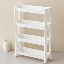 Str Store 4 Katlı Tekerlekli Sepet Organizer Raf 465X145X670MM
