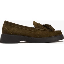 West To West Kadın Hakiki Süet Püsküllü Loafer