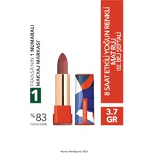 Yves Rocher 8 Saat Etkili Yoğun Renkli Mat Ruj-02. Bej Şeftali-3.8 G-83281