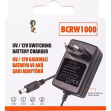Uravas Store BCRW1000 6V/12V 1A Kademeli Batarya ve Akü Şarj Adaptörü