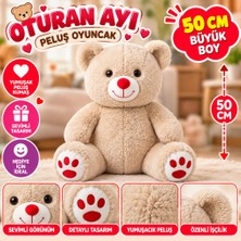 Uravas Store 50 cm Oturan Ayı Peluş Oyuncak