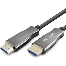 Epilons Fiber Optik Hdmi 2.0 Kablo 4K 60 Hz 10 M Siyah Gri HDX2055