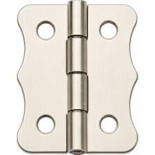 Epilons Nikel 100 Adet Papatya Menteşe Düz 40X30 mm - Dekoratif Çerçeve Fener Sandık Kutu Menteşesi