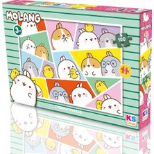 Colezium Mol 714 Molang 100 Parça Lisanslı Puzzle