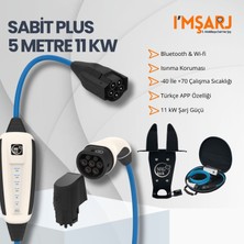 Nrgkick 11KW 16A Taşınabilir Şarj Istasyonu (Sabit Set Plus 5m Duvar Askı Aparatlı Çantalı Monofaze Trifaze Wifi+Bluetooth Ac Mobil Wallbox)