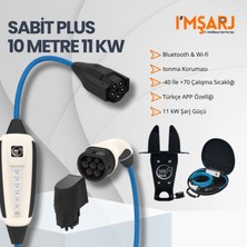 Nrgkick 11KW 16A Taşınabilir Şarj Istasyonu (Sabit Set Plus 10M Duvar Askı Aparatlı Çantalı Monofaze Trifaze Wifi+Bluetooth Ac Mobil Wallbox)