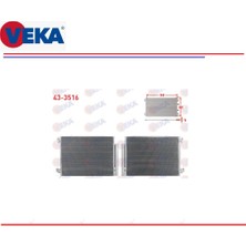 Veka KLİMA RADYATÖRÜ CLİ 4 CAPTUR SYMBOL 3 ARKANA DUSTER LODGY DOKKER LOGAN 2 SANDERO 2 16 MM. 921006454R
