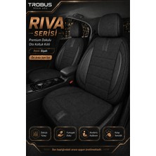 Trobus Opel Vectra B Kasa / Sedan 1996-2001 Uyumlu Riva Serisi 2+1 Ticari Ortopedik Tay Tüyü Koltuk Kılıfı Siyah