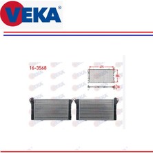 Veka RADYATÖR 3 SIRA RENAULT 12 R12 / R12 TOROS TL TX TS GTS SW 1,3 1,4 1300CC 1400CC 1971-2000 7700571627