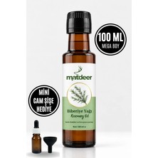 Matdeer 100 ml Biberiye Yağı  - %100 Saf ve Doğal - Aromaterapik Canlandırıcı Saç ve Cilt Bakım Yağı