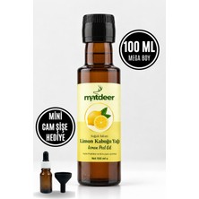 Matdeer 100 ml Limon Kabuğu Yağı - Canlandırıcı ve Arındırıcı Aromaterapik Cilt ve Ortam Kokusu - %100 Saf