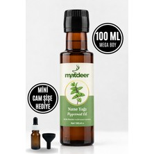 Matdeer 100 ml Nane Yağı - Ferahlatıcı ve Zihin Açıcı Aromaterapik Cilt ve Ortam Kokusu - %100 Saf