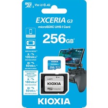 Excerıa G3 256GB Microsdxc Hafıza Kartı – Uhs-I U3 V30 C10 A2, 160/50MB/S'YE Kadar, 4K