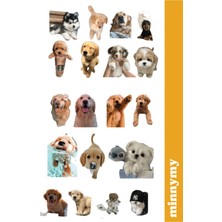 Minnymy Komik Köpek, Funny Sticker, Çıkartma, Ajanda, Günlük, Planlayıcı, Bullet Journal , Scrapbook