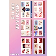 Minnymy Pinterest Amore Collection Sticker, Çıkartma, Ajanda, Günlük, Planlayıcı, Bullet Journal , Scrapbook