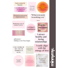 Minnymy Manifest Collection Sticker, Çıkartma, Ajanda, Günlük, Planlayıcı, Bullet Journal , Pinterest