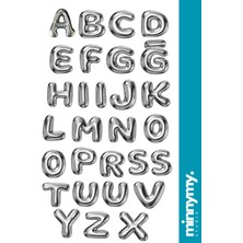 Minnymy Alphabet Collection Sticker, Çıkartma, Ajanda, Günlük, Planlayıcı, Bullet Journal , Pinterest
