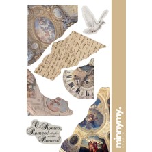Minnymy Ephemera Collection Vintage Sticker, Çıkartma, Ajanda, Günlük, Planlayıcı, Bullet Journal