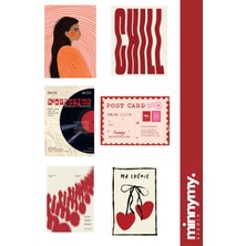 Minnymy Amore Pinterest Collection Sticker, Çıkartma, Ajanda, Günlük, Planlayıcı, Bullet Journal , Scrapbook