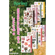 Minnymy Spring Collection Sticker, Çıkartma, Ajanda, Günlük, Planlayıcı, Bullet Journal, Pinterest