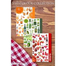 Minnymy 3'lü Colour Collection Sticker, Çıkartma, Ajanda, Günlük, Planlayıcı, Bullet Journal , Scrapbook