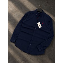Süprem Polo Ralph Lauren Lacivert Erkek Gömlek – Logolu