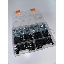 Rack Kabinet M6 Kafes Somun ve Vida Seti - (100 Adet)