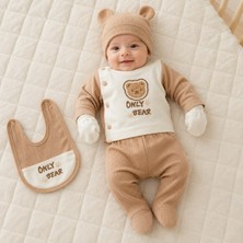 Baby Zuhu Only Bear Ayıcık Işlemeli 5 Parça Bebek Hastane Çıkışı Seti