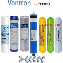 Netsu -7 li Su Arıtma Filtre Seti, VONTRON Membran'lı Açık Kasa Su Arıtma Cihazı Filtresi