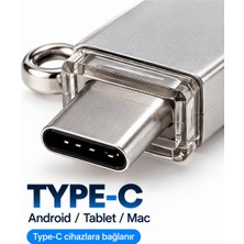 Esranın Dünyası Çoklu Cihaz Uyumlu 128GB 4in1 USB Flash Bellek Lightning Type-C Usb-A Microusb