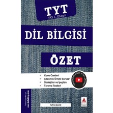 Delta Kültür Yayınevi Tyt Dil Bilgisi Özet  (Yks 1. Oturum)