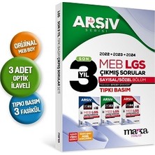 Marka Yayınları Son 3 Yıl Lgs 8. Sınıf Arşiv Serisi Tıpkı Basım Fasikül Fasikül Çıkmış  Sorular Tamamı Video Çözümlü