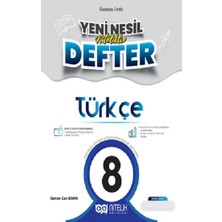 Nitelik Yayınları 8. Sınıf Türkçe Yeni Nesil Nitelikli Defter
