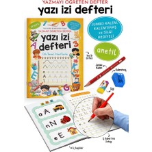 Bigkids Yayınları Yazı Izi Defteri - Yazmayı Öğreten Defter - Jumbo Kalem, Kalemtıraş ve Silgi Hediyeli