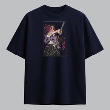 Kokushibo Demon Slayer Anime Nakışlı Tişört Unisex %100 Pamuk