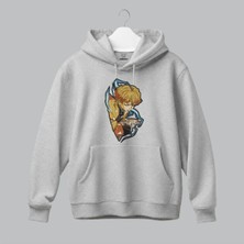 Zenitsu Agatsuma Demon Slayer Anime Nakışlı Kapüşonlu Sweatshirt Unisex Hoodie