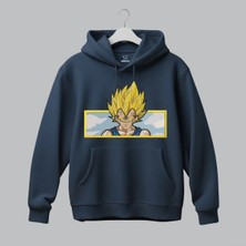 Vegeta Dragon Ball Anime Nakışlı Kapüşonlu Sweatshirt Unisex Hoodie