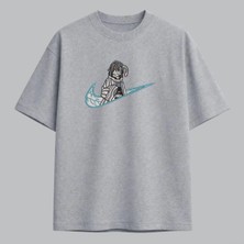 Obanai Iguro Demon Slayer Anime Nakışlı Tişört Unisex %100 Pamuk